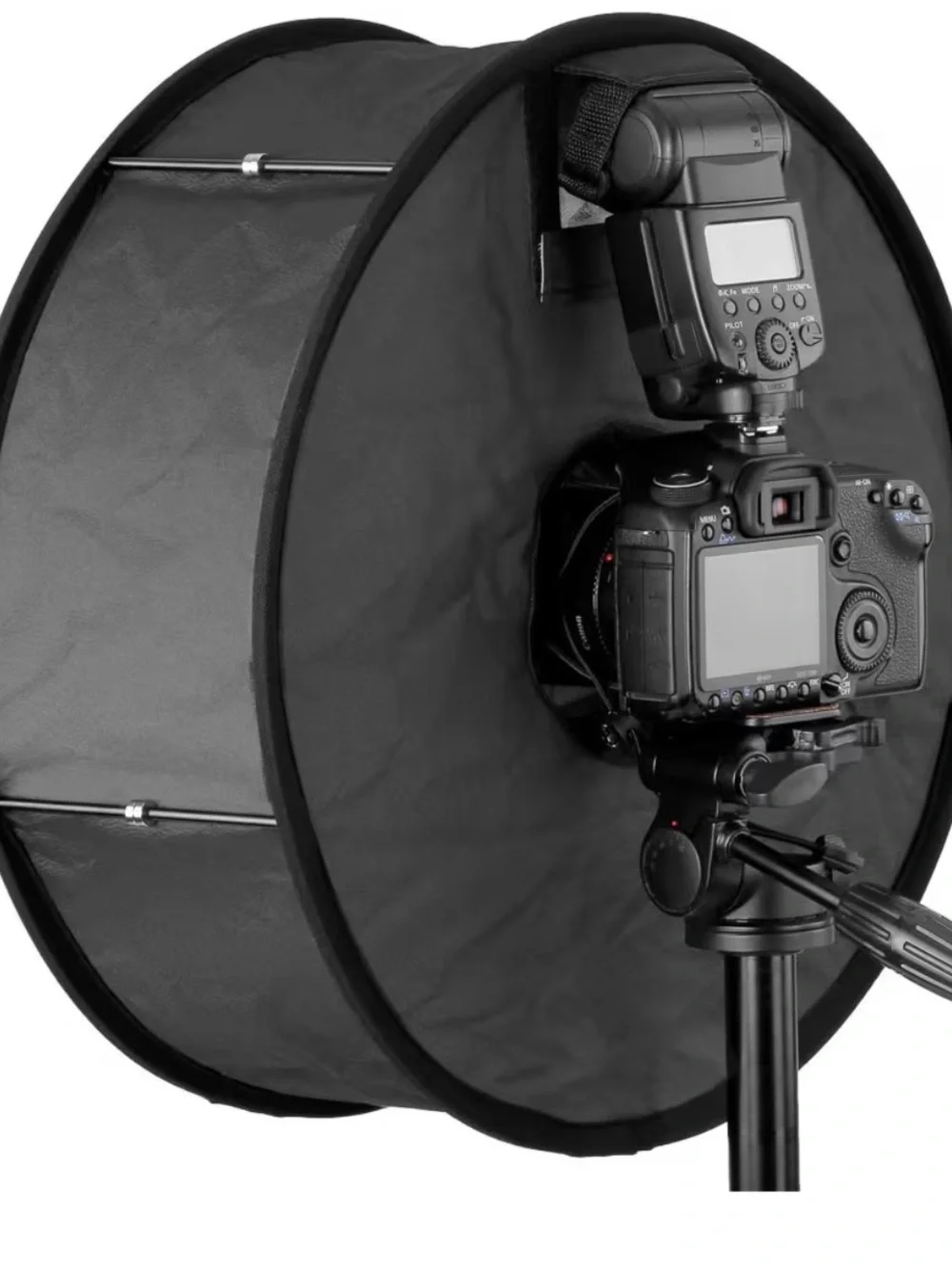Collapsible Ring Light Diffuser for Flash photography